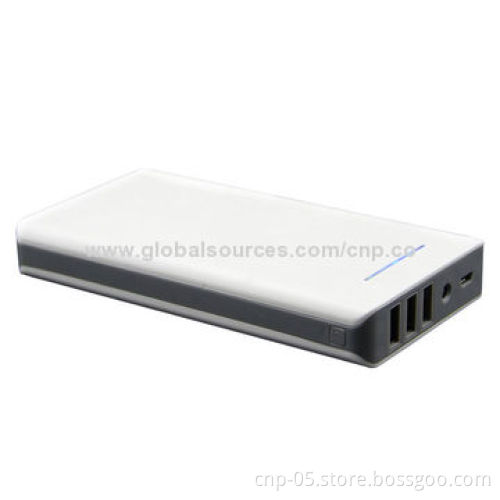 High-capacity Power Bank with Triple USB, 16,400mAh Capacity